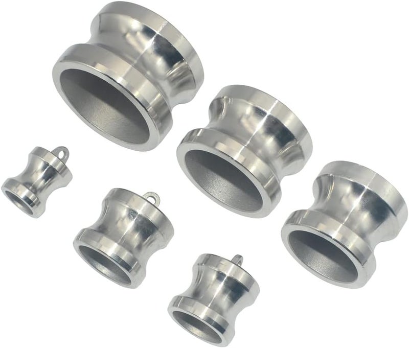 Varmhus Trash Pump Adapter Dust Cap/Dust Cover,Type DP Cam and Groove Hose Pipe Fitting Coupler,Stainless Steel 316 (1-1/4") - Image 2